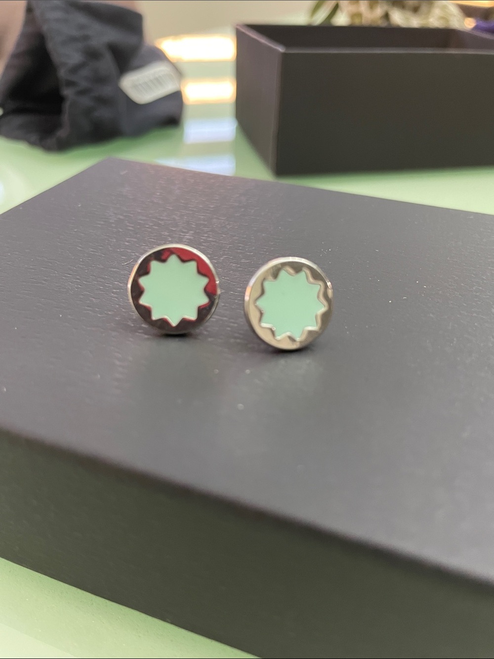 House of Harlow 1960 turquoise earrings